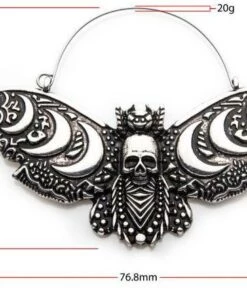 Promo ⭐ BODYVIBE All Moon Phase Death Moth | PLUG HOOP EARRINGS ⌛ 7 Promo ⭐ BODYVIBE All Moon Phase Death Moth | PLUG HOOP EARRINGS ⌛ -Alternative Accessories Elegant Store jewellery moon phase death moth plug hoop earrings 3 c2579235 a05d 4e38 aa24 6f06f14dbd27 700x700