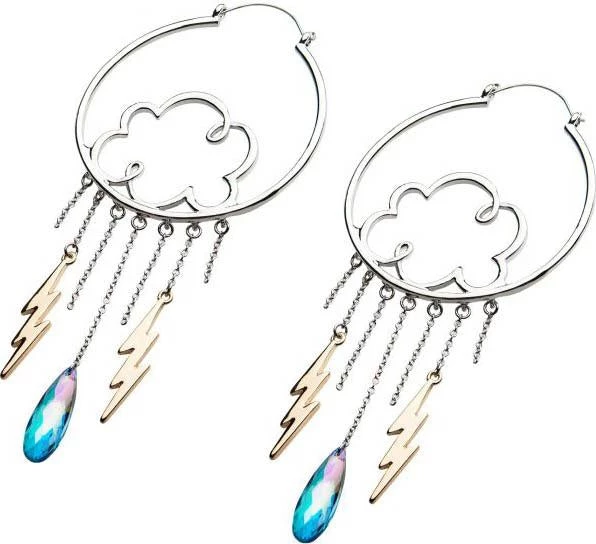 Outlet 🥰 BODYVIBE All Rainy Day | PLUG HOOP EARRINGS 🤩 4 Outlet 🥰 BODYVIBE All Rainy Day | PLUG HOOP EARRINGS 🤩 - Image 2