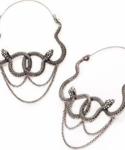Cheapest 😀 BODYVIBE All Serpents Intertwined | PLUG HOOP EARRINGS ❤️