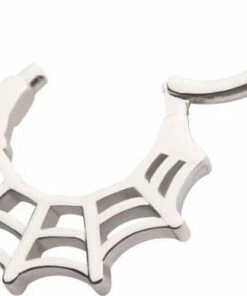 New ✨ BODYVIBE 💀 Halloween Spooky [Silver] | SEPTUM CLICKER 😉 -Alternative Accessories Elegant Store jewellery spooky silver septum clicker 4 7a8dc801 d3d7 4bc8 87b9 e88b508d7f22 700x700