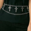 Best deal 🌟 KATAKOMB 🦇 Halloween Cross [Silver] | CHAIN BELT 🛒 -Alternative Accessories Elegant Store katakomb cross silver chain belt 1 7f93516a 0fa3 442a be18 12e2e16b96b3 700x700