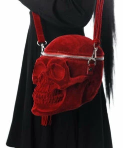 Best Pirce 💯 KILLSTAR 💀 Halloween Grave Digger [Blood Red] | SKULL 👜 HANDBAG" 🌟