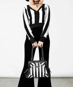 Cheapest ⭐ KILLSTAR Beetlejuice Never Trust The Living | 👜 HANDBAG" ✔️ -Alternative Accessories Elegant Store killstar never trust the living handbag 6 700x700