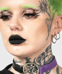 Best Sale 🧨 KILLSTAR Fetish Penta Half [Black/Purple] | CHOKER ✨