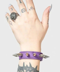 New 🎁 KILLSTAR Punky Colour Stay Away Spike [Purple] | BRACELET 😀