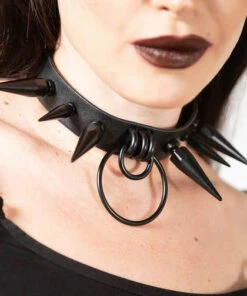 Flash Sale 🌟 KILLSTAR Fetish Synchro [Matte Black] | SPIKE CHOKER 💯