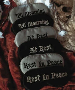 Cheapest 🌟 LIVELY GHOSTS All At Rest [Black] | SLEEP MASK` 🤩 -Alternative Accessories Elegant Store lively ghosts at rest black sleep mask 3 6c1ad386 3438 442b 94a7 c07af4e1b51d 700x700