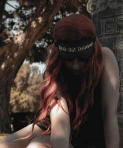 Wholesale 🔔 LIVELY GHOSTS All Dead But Delicious [Black] | SLEEP MASK ⌛