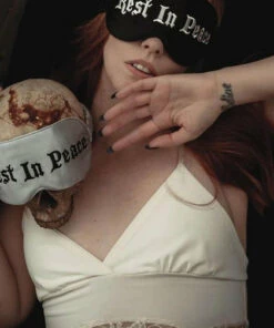 Flash Sale 🧨 LIVELY GHOSTS All Rest In Peace [Black] | SLEEP MASK` 👏 -Alternative Accessories Elegant Store lively ghosts rest in peach black sleep mask 1 26f8016c 888e 4d42 96b9 e3c1629ec2cc 700x700