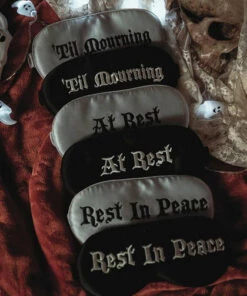 Promo ✔️ LIVELY GHOSTS All Till Mourning [Black] | SLEEP MASK 😀 -Alternative Accessories Elegant Store lively ghosts till mourning black sleep mask 4 7cb31209 d2bd 45a7 8902 f823d81f6c67 700x700