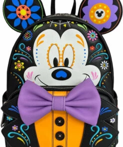 Best Sale 👏 LOUNGEFLY Disney: Mickey Sugar Skull | MINI 🎒 BACKPACK ⭐