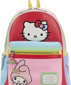Best Pirce 🎁 LOUNGEFLY Sanrio Hello Kitty: Colour Block | MINI 🎒 BACKPACK 🔥