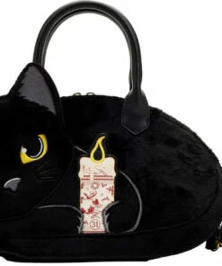 Wholesale π LOUNGEFLY Cats Hocus Pocus: Binx Holding Candle | PLUSH CROSSBODY BAG π
