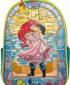 Best deal 🥰 LOUNGEFLY Disney Little Mermaid: Stain Glass | 🎒 BACKPACK* 🔥