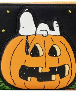 Brand new 😍 LOUNGEFLY Bats Peanuts: Great Pumpkin Snoopy 🦮 Doghouse | ZIP PURSE ❤️