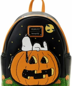 New π LOUNGEFLY Bats Peanuts: Great Pumpkin Snoopy | MINI π BACKPACK β