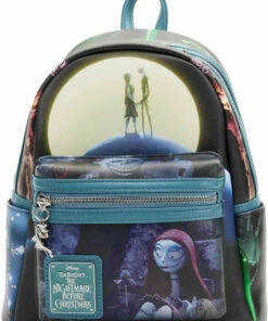 Brand new 🛒 LOUNGEFLY Disney The Nightmare Before 🎄 Christmas: Final Frame | MINI 🎒 BACKPACK 🤩