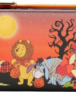 Hot Sale β€οΈ LOUNGEFLY Disney Winnie The Pooh: π§ Halloween Group Glow | FLAP PURSE β