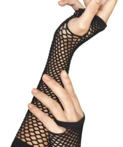Deals ⭐ MISCELLANEOUS All Long Black | FISHNET GLOVES 🔔