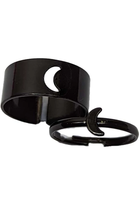 Flash Sale π€© HELLBOUND Mens Accessories Crescent Moon | RING SET π 5 Flash Sale π€© HELLBOUND Mens Accessories Crescent Moon | RING SET π - Image 3