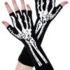 Budget ⌛ MUSIC LEGS 🎃 Halloween Skeleton Print | FINGERLESS GLOVES 👏