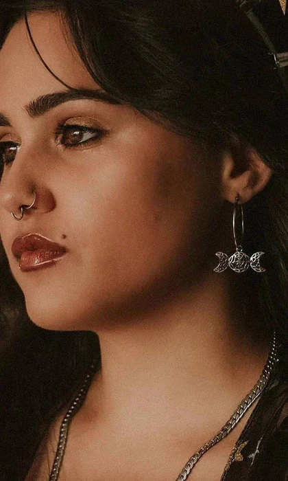 Brand new ✔️ MYSTICUM LUNA The Moon Aranea Moon | HOOP EARRINGS ⭐ 4 Brand new ✔️ MYSTICUM LUNA The Moon Aranea Moon | HOOP EARRINGS ⭐ - Image 2