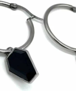 Cheap ⭐ MYSTICUM LUNA New Crypt Black Coffin | HOOP EARRINGS 🌟 -Alternative Accessories Elegant Store mysticum luna crypt black coffin hoop earrings 1 700x700