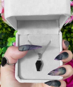 Brand new 👍 MYSTICUM LUNA All Crypt [Black] Coffin | NECKLACE 🔔