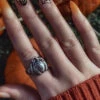 Cheapest 🧨 MYSTICUM LUNA 🎃 Halloween Pumpkin | RING ✨ -Alternative Accessories Elegant Store mysticum luna pumpkin ring 7 700x700