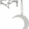 Promo 🎉 KILLSTAR The Moon Luna [Silver] | NECKLACE 💯 -Alternative Accessories Elegant Store necklace luna 2 700x700