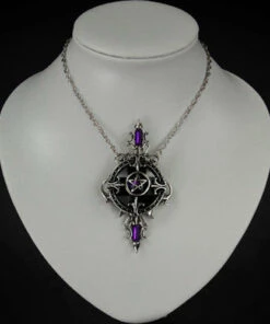 Best Pirce 💯 RESTYLE Pentacles & Pentagrams Mystic Mirror | NECKLACE 😀 -Alternative Accessories Elegant Store necklace mystic mirror 4 700x700