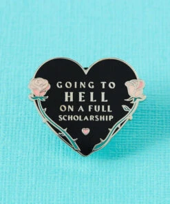 Best Sale 👍 PUNKY PINS Valentines Going To Hell On A Full Scholarship | ENAMEL PIN 🤩 -Alternative Accessories Elegant Store punky pins going to hell on a full scholarship enamel pin 3 461f76d3 4cd8 4f49 bf9e a10fea9da968 700x700