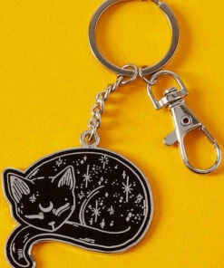 Wholesale β PUNKY PINS Cats Mystical Cat | ENAMEL KEYRING β