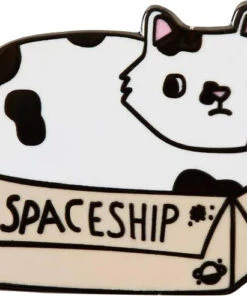 Coupon π PUNKY PINS Cats Spaceship Cat In A Box | ENAMEL PIN βοΈ