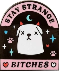Coupon 🌟 PUNKY PINS 🧛 Halloween Stay Strange Bitches | ENAMEL PIN 🎁