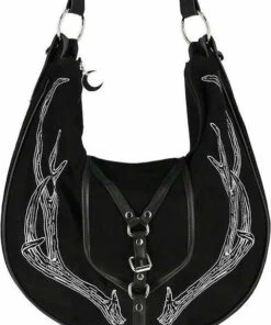 Best reviews of ✔️ RESTYLE All Antlers [Black] | HOBO BAG ✔️ -Alternative Accessories Elegant Store restyle antlers black hobo bag 2 89416e55 34e0 4a0b 9c3d f7118b816a91 700x700