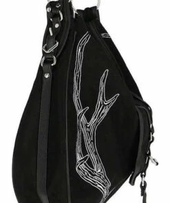 Best reviews of ✔️ RESTYLE All Antlers [Black] | HOBO BAG ✔️ -Alternative Accessories Elegant Store restyle antlers black hobo bag 5 4d11339d a14d 4b2c 8342 b3b2e154291e 700x700