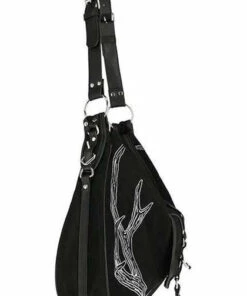 Best reviews of ✔️ RESTYLE All Antlers [Black] | HOBO BAG ✔️ -Alternative Accessories Elegant Store restyle antlers black hobo bag 6 2d742ed1 38a9 40be 8e6f 43b5506f8d7d 700x700