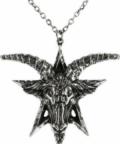 Promo 🎁 RESTYLE Mens Accessories Baphomet [Silver] | NECKLACE 😍