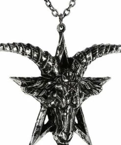 Promo 🎁 RESTYLE Mens Accessories Baphomet [Silver] | NECKLACE 😍 -Alternative Accessories Elegant Store restyle batphomet silver necklace 2 2737b387 4c84 4fac 8bc2 77ba76fbd34c 700x700