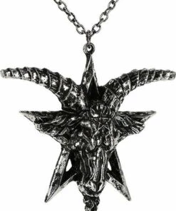 Promo 🎁 RESTYLE Mens Accessories Baphomet [Silver] | NECKLACE 😍 -Alternative Accessories Elegant Store restyle batphomet silver necklace 2 ea7ef6c8 636d 4a64 b160 337dd115a532 700x700