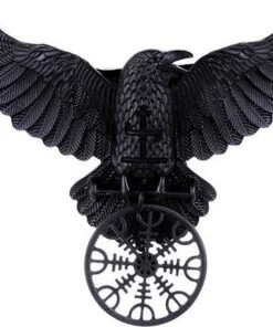 Buy 👍 RESTYLE All Helm Of Awe Raven | HAIR CLIP 🥰 -Alternative Accessories Elegant Store restyle helm of awe raven hair clip 2 700x700