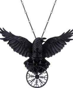 Buy 😀 RESTYLE Mens Accessories Helm Of Awe Raven | PENDANT 🧨