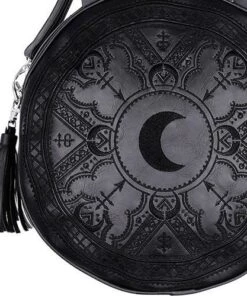 Flash Sale 🔔 RESTYLE The Moon Henna [Black] | ROUND BAG 😍 -Alternative Accessories Elegant Store restyle henna black round bag 2 700x700