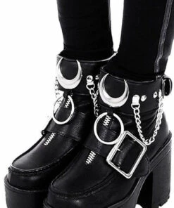 Outlet ✨ RESTYLE The Moon Iron Moon | 👟 SHOE CUFFS 😉 -Alternative Accessories Elegant Store restyle iron moon shoe cuffs 3 a8cf9a59 767c 4f7a 9410 a7ccc47457df 700x700