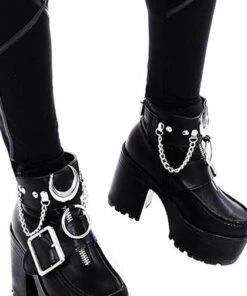 Outlet ✨ RESTYLE The Moon Iron Moon | 👟 SHOE CUFFS 😉 -Alternative Accessories Elegant Store restyle iron moon shoe cuffs 5 c790c009 ed41 4035 a4c1 104dd9c59483 700x700