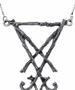 Coupon 🥰 RESTYLE 🧛 Halloween Lucifer Sigil [Silver] | NECKLACE ⌛