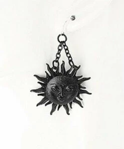 Promo ✨ RESTYLE The Moon Moon & Sun [Black] | EARRINGS 🧨 -Alternative Accessories Elegant Store restyle moon sun black earrings 3 d1b6bd46 502d 4c76 8afc 7c631d26aac4 700x700