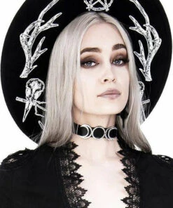 Best Sale ❤️ RESTYLE Pentacles & Pentagrams Pagan | HAT 😀 -Alternative Accessories Elegant Store restyle pagan hat 4 700x700