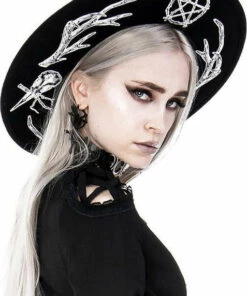 Best Sale ❤️ RESTYLE Pentacles & Pentagrams Pagan | HAT 😀 -Alternative Accessories Elegant Store restyle pagan hat 6 700x700